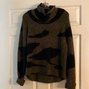 Veronica Beard Multi Color Turtleneck Sweater